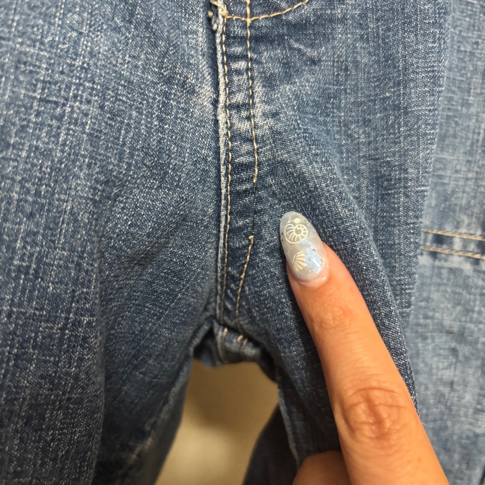 Gloria Vanderbilt y2k Cargo Capri Denim Pants Size 8 - Picture 2 of 12